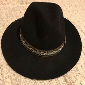 Black Wide Brim Hat